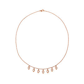 Misahara Waterfall 18k Rose Gold Necklace