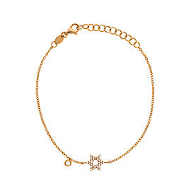 Dainty Collection 18k Rose Gold Diamonds Bracelet