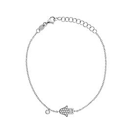 Dainty Collection 18k White Gold Diamonds Bracelet