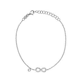 Dainty Collection 18k White Gold Diamonds Bracelet