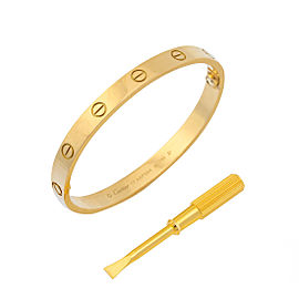 Cartier Love Bracelet 18K Yellow Gold Size 17