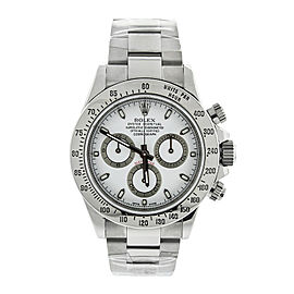 Rolex Stainless Steel Daytona White Dial Watch