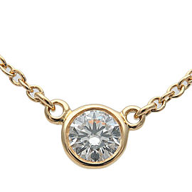 Tiffany&Co. By the Yard 1P Diamond Necklace 0.12ct K18 Yellow Gold