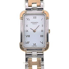 HERMES Clojure CR1.220 Stainless Steel Gold Plated Quartz Watch LXGJHW-481