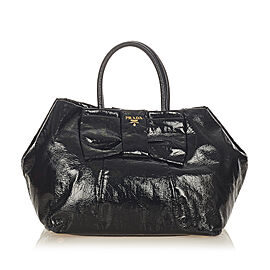 Prada Bow Patent Leather Handbag