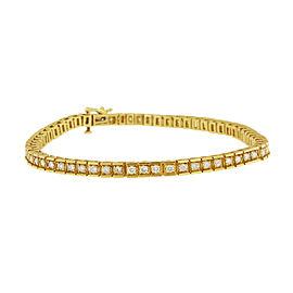 Elegant 14k Yellow Gold Diamond bracelet