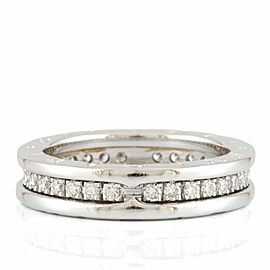 BVLGARI :18K white Gold Ring US5.75 ,EU51 LXKG-341