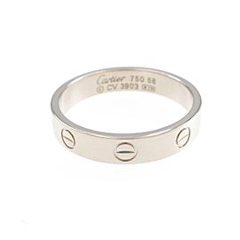 Cartier 18k White Gold Mini Ring