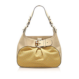 Bamboo Diamante Canvas Shoulder Bag