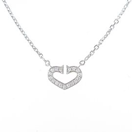 Cartier 18k White Gold C Heart Necklacec LXGYMK-108