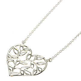 Tiffany & Co 925 Silver Olive leaf heart Necklace QJLXG-2542