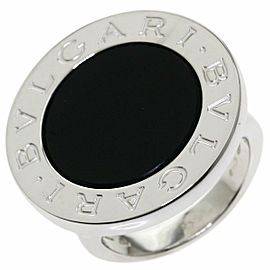 BVLGARI 18K white Gold BVLGARI Onyx Ring LXGQJ-926