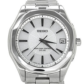 Seiko Radio Wave Control Stainless Steel Mens Watch