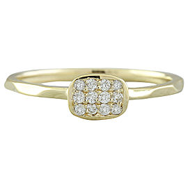 0.12 Carat 14K Yellow Gold Diamond Ring