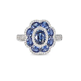 Sapphire Diamond Ring