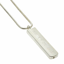 TIFFANY&Co. 1837 Bar Tag Silver Necklace LXGQJ-502