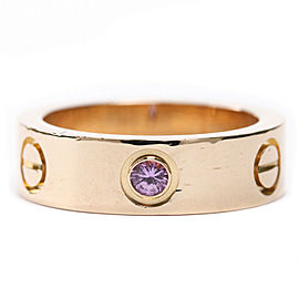 CARTIER 18K Pink Gold Sapphire Ring LXGoodsLE-45