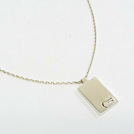 Gucci 925 Silver G Plate Necklace LXGoodsLE-11