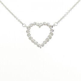 Tiffany & Co 925 Silver Heart Necklace E1089