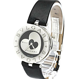 BVLGARI B-zero1 Heart Steel Leather Quartz Ladies Watch BZ30S LXGoodsLE-325