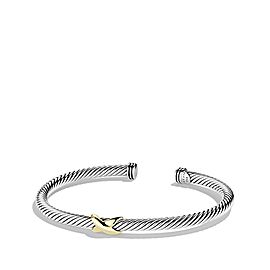 David Yurman Cable Classics X Station Bracelet with Gold, 4mm