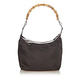 Bamboo Nylon Shoulder Bag