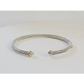 Cable Classics Bracelet in Sterling Silver with 18K Yellow Gold