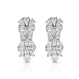 Ellie 13 Carat CMB Diamond Chandelier Earrings in 14 Karat White Gold