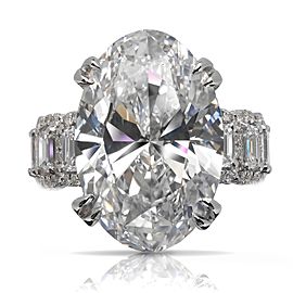 18 CARAT OVAL CUT E COLOR VS1 CLARITY DIAMOND ENGAGEMENT RING 18K WHITE GOLD GIA CERTIFIED 14 CT E VS1 BY MIKE NEKTA