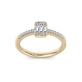 GLAM ® Baguette Diamond Ring In 18K Gold with 0.66ct White Diamonds