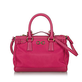 Ferragamo Gancini Beky Nylon Satchel