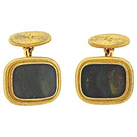 Mario Buccellati Bloodstone Gold Cufflinks