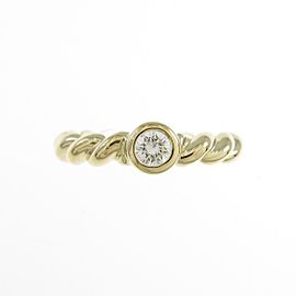 TIFFANY & Co 18K Yellow Gold Twist Ring LXGYMK-845