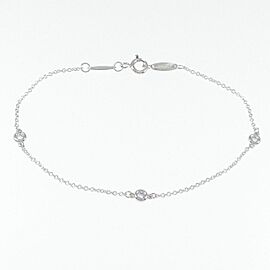 TIFFANY & Co By the Yard 925 Silver Diamond Bracelet LXGKM-284