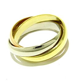 Cartier 18k White , Yellow and Pink Gold Trinity Ring LXJG-56