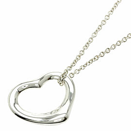 TIFFANY & Co 925 Silver Open heart Necklace LXGQJ-845