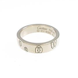 Cartier 18K White Gold Happy Birthday Small Ring LXGYMK-614