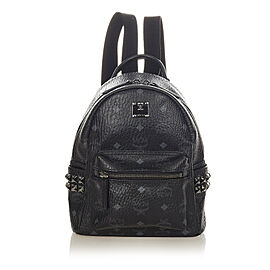 MCM Visetos Stark Leather Backpack