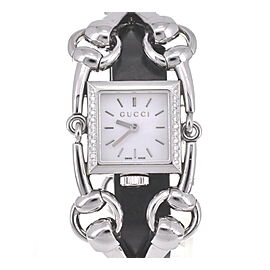 GUCCI Signoria Stainless Steel/Stainless Steel Diamond Quartz Watch LXGH-237