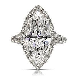 6 CARAT MARQUISE CUT INTERNALLY FLAWLESS DIAMOND ENGAGEMENT RING PLATINUM GIA CERTIFIED 5 CT E IF BY MIKE NEKTA