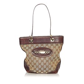 Gucci GG Canvas Punch Tote Bag