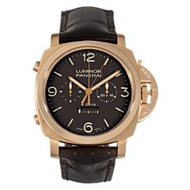 Panerai Luminor 1950 Rattrapante 8 Days Pink Gold Box /Papers