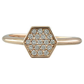 0.22 Carat 14K Rose Gold Diamond Ring