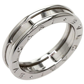 BVLGARI 18K White Gold B.zero1 Ring US 7 QJLXG-1392