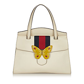 Gucci Medium Web Linea Butterfly Totem Satchel