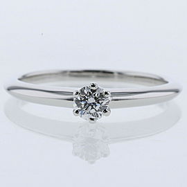 TIFFANY & Co 950 Platinum Solitaire Ring LXGBKT-1052