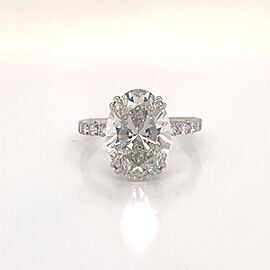 6 Carat Lab Grown Diamond Engagement Ring IGI Certified