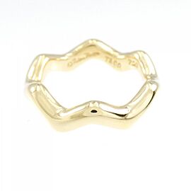 Tiffany & Co 18K Yellow Gold VINTAGE Zig Zag Large US 5 Ring E0710