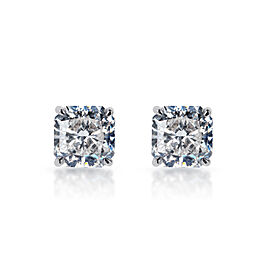 Lesly 6 Carat Radiant Cut Lab Grown Diamond Studs Earrings in 14k White Gold