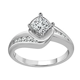 True 1.00 Carat Diamond Engagement Ring in 14K White Gold